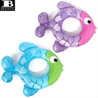 fish-shaped inflatable baby swimming tube durable plastic kids swim ring float child pool accessories toy