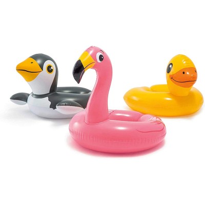 Swim float ring animal head split ring pool floats for summer swimming ring water toys