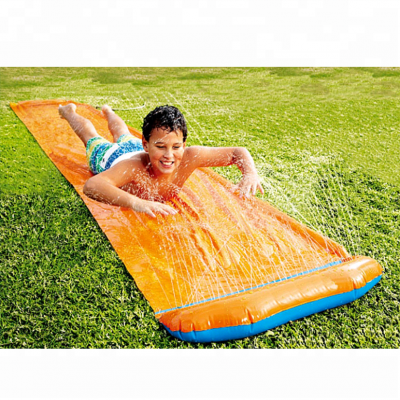 Factory children playground inflatable double lane slip slide others