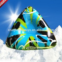 Factory wholesale inflatable triangle snow tube